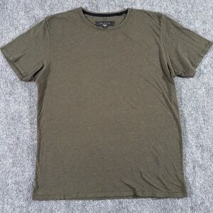 Rag & Bone T Shirt Mens Medium Olive Green Flecked Nep Jersey Short Sleeve